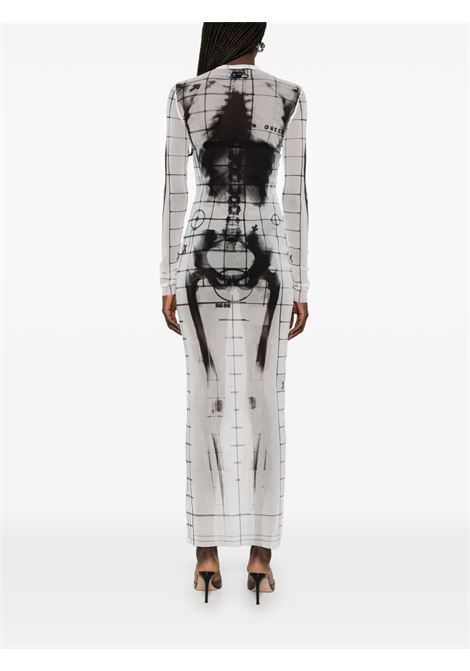squeletor long dress woman white JEAN PAUL GAULTIER | 25/33-F-RO309-T5800100